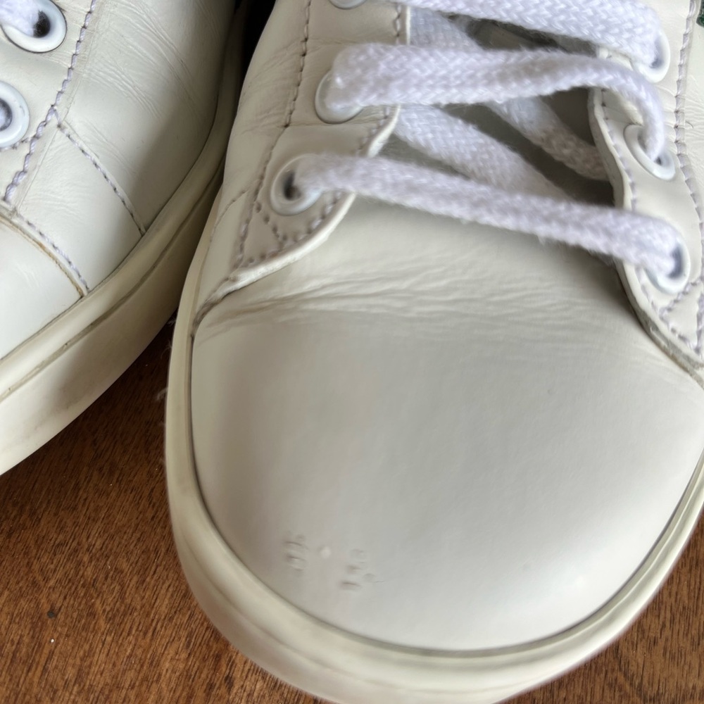 Gucci White Sneakers with Green and Red Stripes - Picture 6 of 12